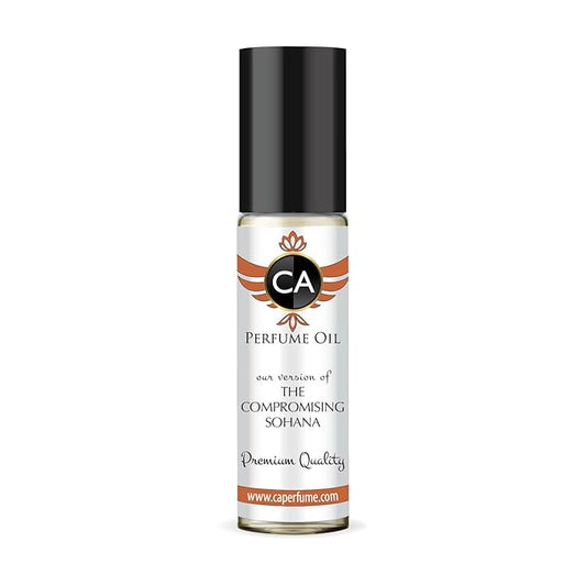 CA Perfume Impression of The Compromising Sohana for Men Fragrance Oil Amber Spicy Scent Long Lasting Cologne for Men Travel Size TSA Ready Mini Parfum Body Oil Roll-on 0.33 Fl Oz 10ml