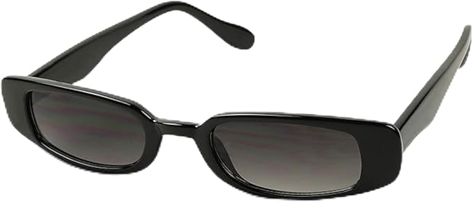 ShadyVEU Slim Classic Rectangular Sunglasses UV Protection 90’s Vintage Small Wide Retro Frame Fashion Shades
