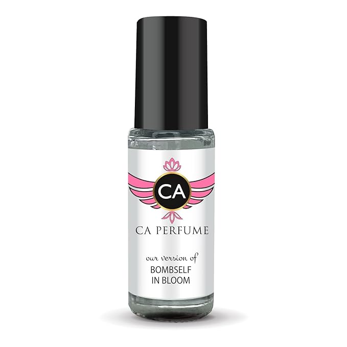 CA Perfume Impression of Bombself In Bloom for Women Perfume Oil Floral Scent Long Lasting Perfumes for Women Travel Size Mini Perfume Sample TSA Ready Body Oil Roll-on 0.14 Fl Oz 4ml