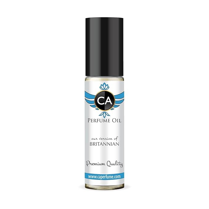 CA Perfume Impression of Britannian Unisex Fragrance Oil Amber Scent Long Lasting Perfumes for Women & Men Travel Size TSA Ready Mini Parfum Body Oil Roll-on 0.33 Fl Oz 10ml