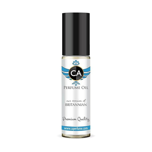 CA Perfume Impression of Britannian Unisex Fragrance Oil Amber Scent Long Lasting Perfumes for Women & Men Travel Size TSA Ready Mini Parfum Body Oil Roll-on 0.33 Fl Oz 10ml