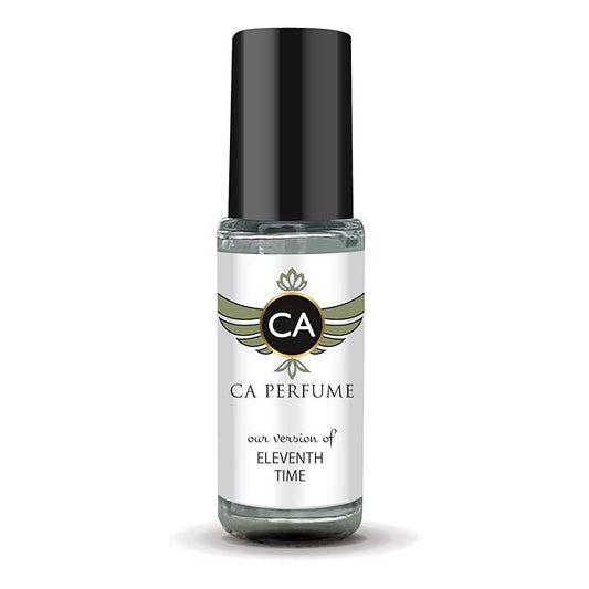 CA Perfume Impression of Eleventh Time Unisex Perfume Oil Woody Aromatic Scent Long Lasting Fragrance for Women and Men Travel Size Mini Perfume Sample TSA Ready Body Oil Roll-on 0.14 Fl Oz 4ml
