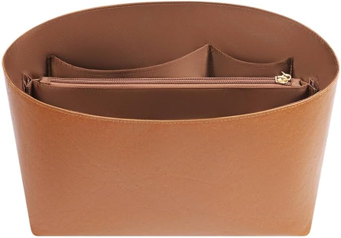 ZTUJO Purse Organizer Insert For Handbags For Le Pliage, Ultra-light Waterproof DupontPaper Upgraded Purse Organizer Insert (Brown, Large)