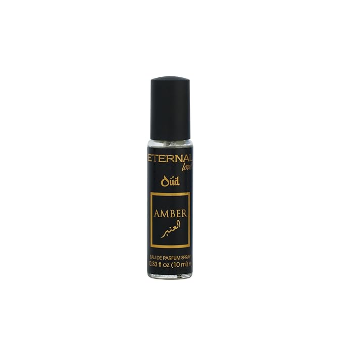 Eternal Love Amber Oud - Long Lasting Unisex Eau de Parfum - Warm Woody Oriental Fragrance with Oud & Amber - Dubai Inspired Arabic Scent - 10ml