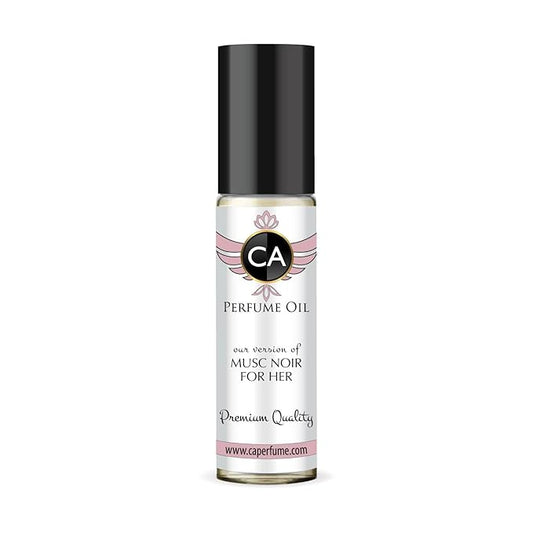 CA Perfume Impression of Musc Noir For Her for Women Fragrance Oil Chypre Musc Scent Long Lasting Perfumes for Women Travel Size TSA Ready Mini Parfum Body Oil Roll-on 0.33 Fl Oz 10ml