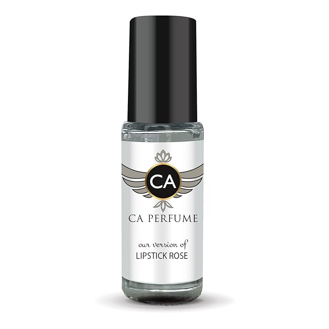 CA Perfume Impression of Lipstick Rose for Women Fragrance Oil Floral Scent Long Lasting Perfumes for Women Travel Size TSA Ready Mini Parfum Body Oil Roll-on 0.14 Fl Oz 4ml