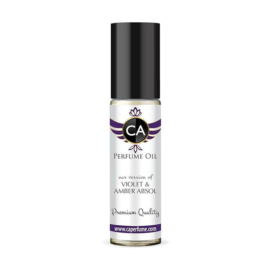 CA Perfume Impression of Violet & Amber Absol Unisex Fragrance Oil Amber Floral Scent Long Lasting Perfumes for Women & Men Travel Size TSA Ready Mini Parfum Body Oil Roll-on 0.33 Fl Oz 10ml