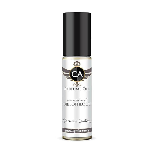 CA Perfume Impression of Biblotheque Unisex Eau De Parfum Floral Woody Musk Scent Long Lasting Unisex Fragrance Travel Size TSA Ready for Day and Night Wear 0.33 Fl Oz 10ml