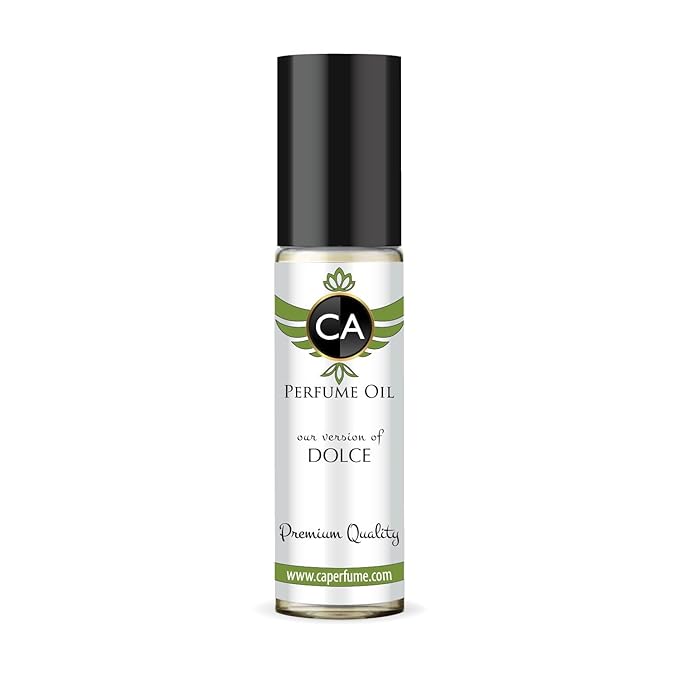 CA Perfume Impression of Dolce for Women Eau De Parfum Floral Fruity Gourmand Scent Long Lasting Perfumes for Women Travel Size TSA Ready for Day and Night Wear 0.33 Fl Oz 10ml