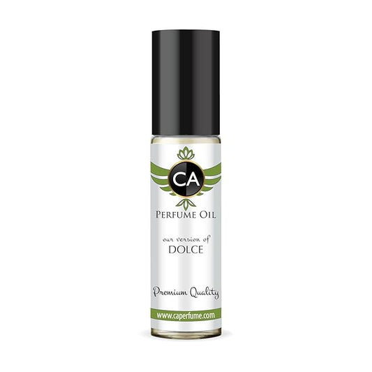 CA Perfume Impression of Dolce for Women Eau De Parfum Floral Fruity Gourmand Scent Long Lasting Perfumes for Women Travel Size TSA Ready for Day and Night Wear 0.33 Fl Oz 10ml