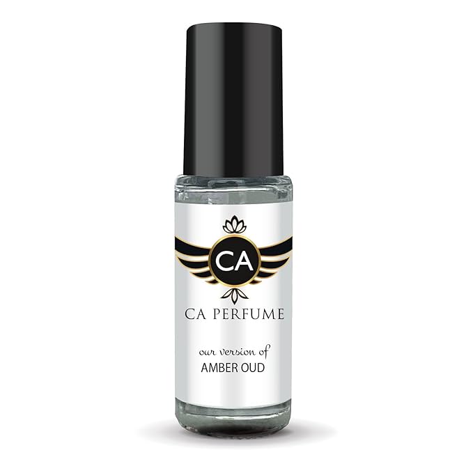 CA Perfume Impression of Amber Oud Unisex Fragrance Oil Oriental Woody Scent Long Lasting Perfumes for Women & Men Travel Size TSA Ready Mini Parfum Body Oil Roll-on 0.14 Fl Oz 4ml