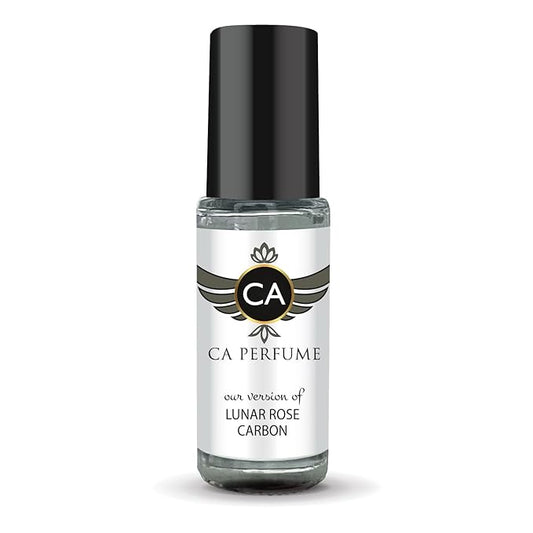 CA Perfume Impression of Lunar Rose Carbon for Men Perfume Oil Aromatic Fougere Scent Long Lasting Cologne for Men Travel Size Mini Perfume Sample TSA Ready Body Oil Roll-on 0.14 Fl Oz 4ml