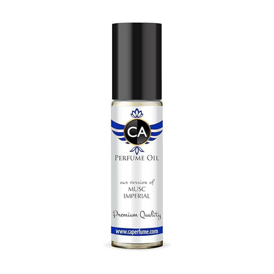 CA Perfume Impression of Musc Imperial Unisex Fragrance Oil Woody Floral Musk Scent Long Lasting Perfumes for Women & Men Travel Size TSA Ready Mini Parfum Body Oil Roll-on 0.33 Fl Oz 10ml