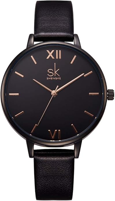 SHENGKE Simplicity Creative Women Watch Genuine Leather Elegant Women Watches Ladies Business Wristwatch