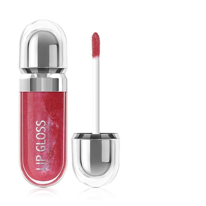 Pearlescent Long-Lasting Waterproof Liquid Lipstick, Mirror-Finish Shimmer Lip Gloss, Non-Sticky Formula (#10)