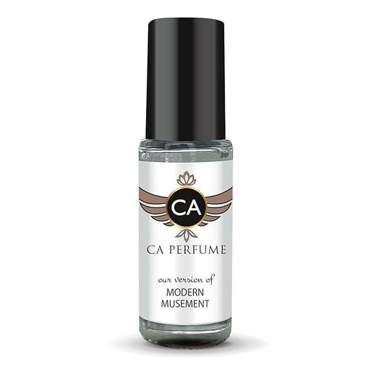 CA Perfume Impression of Modern Musement for Women Perfume Oil Floral Woody Musk Scent Long Lasting Perfumes for Women Travel Size Mini Perfume Sample TSA Ready Body Oil Roll-on 0.14 Fl Oz 4ml
