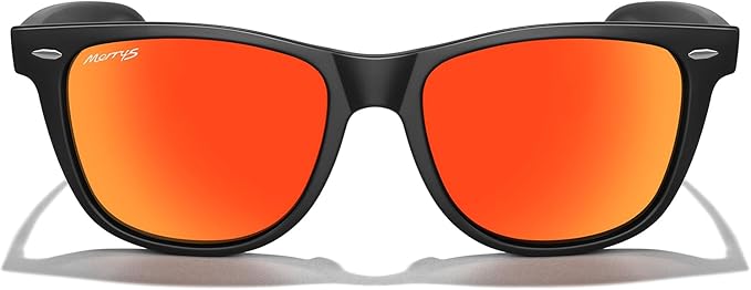 MERRY'S Classic Square Shape Polarized Sunglasses for Womens Mens Retro Designer UV400 Sun Glasses S6140