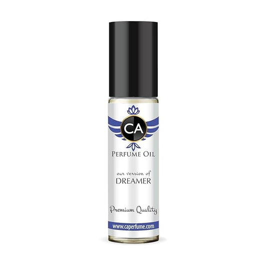 CA Perfume Impression of Dreamer for Men Fragrance Oil Amber Woody Scent Long Lasting Cologne for Men Travel Size TSA Ready Mini Parfum Body Oil Roll-on 0.33 Fl Oz 10ml