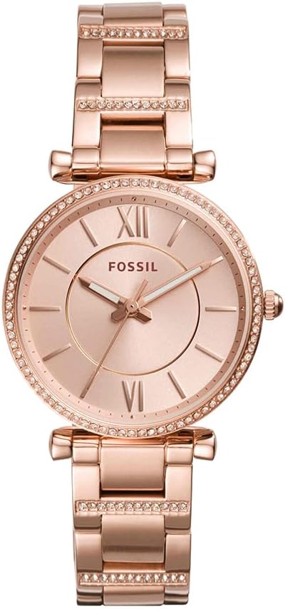 Fossil Women's Carlie Quartz Stainless Steel Three-Hand Watch