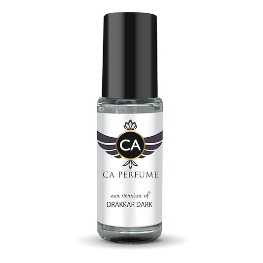 CA Perfume Impression of Drakkar Dark for Men Perfume Oil Aromatic Fougere Scent Long Lasting Cologne for Men Travel Size Mini Perfume Sample TSA Ready Body Oil Roll-on 0.14 Fl Oz 4ml
