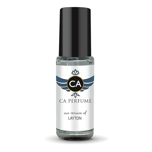 CA Perfume Impression of Layton Unisex Perfume Oil Amber Floral Scent Long Lasting Fragrance for Women and Men Travel Size Mini Perfume Sample TSA Ready Body Oil Roll-on 0.14 Fl Oz 4ml