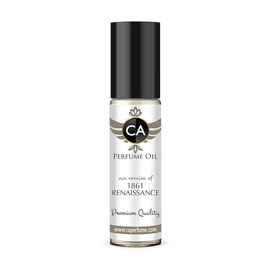 CA Perfume Impression of 1861 Renaissance Unisex Fragrance Oil Citrus Aromatic Scent Long Lasting Perfumes for Women & Men Travel Size TSA Ready Mini Parfum Body Oil Roll-on 0.33 Fl Oz 10ml