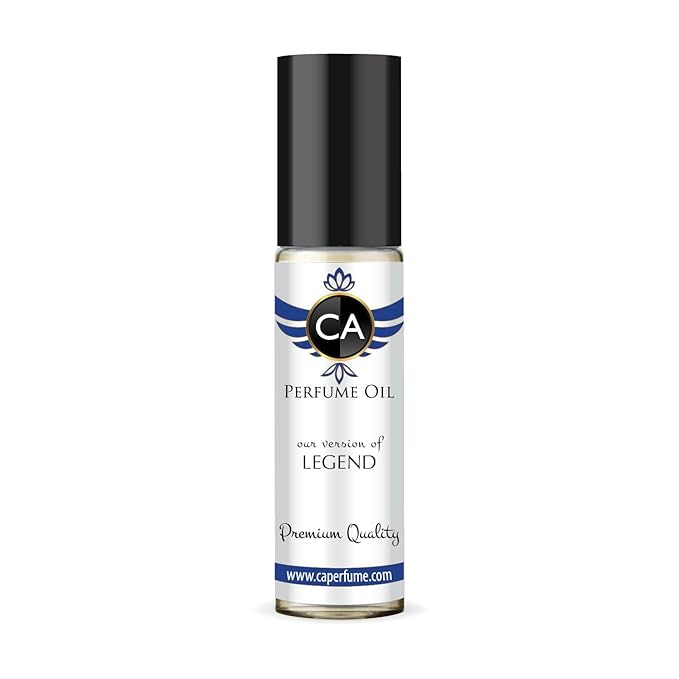 CA Perfume Impression of Legend for Men Eau De Parfum Aromatic Fougere Scent Long Lasting Cologne for Men Travel Size TSA Ready for Day and Night Wear 0.33 Fl Oz 10ml