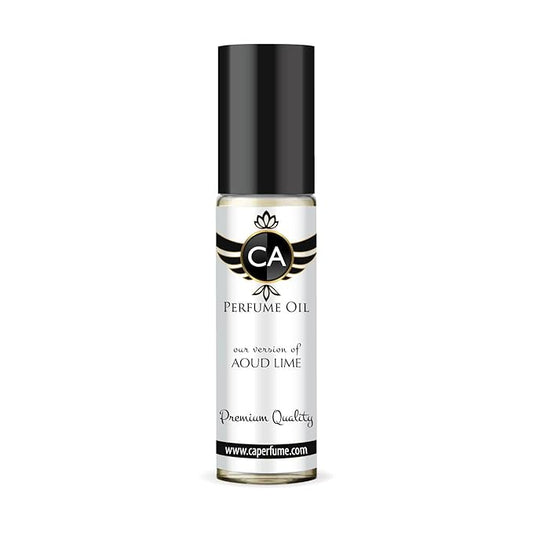 CA Perfume Impression of Aoud Lime Unisex Fragrance Oil Woody Spicy Scent Long Lasting Perfumes for Women & Men Travel Size TSA Ready Mini Parfum Body Oil Roll-on 0.33 Fl Oz 10ml