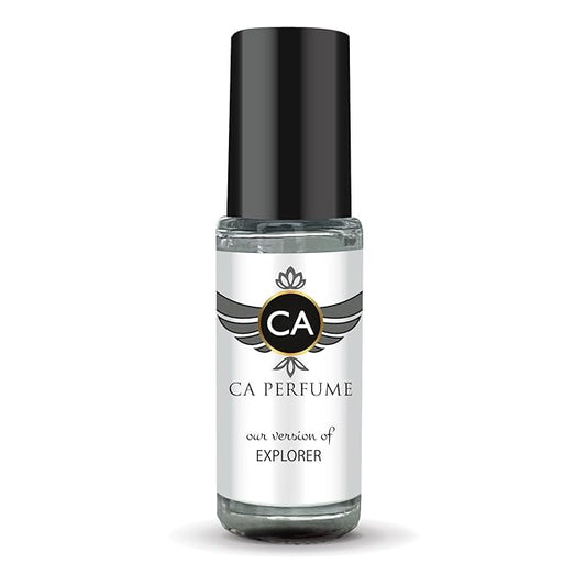 CA Perfume Impression of Explorer for Men Perfume Oil Woody Aromatic Scent Long Lasting Cologne for Men Travel Size Mini Perfume Sample TSA Ready Body Oil Roll-on 0.14 Fl Oz 4ml