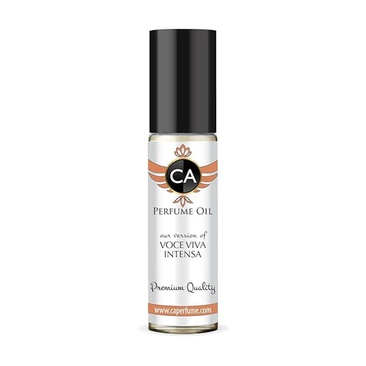 CA Perfume Impression of Voce Viva Intensa for Women Fragrance Oil Amber Floral Scent Long Lasting Perfumes for Women Travel Size TSA Ready Mini Parfum Body Oil Roll-on 0.33 Fl Oz 10ml