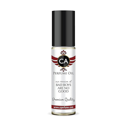 CA Perfume Impression of Bad Boys Are No Good Unisex Fragrance Oil Woody Spicy Scent Long Lasting Perfumes for Women & Men Travel Size TSA Ready Mini Parfum Body Oil Roll-on 0.33 Fl Oz 10ml