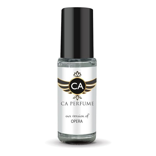 CA Perfume Impression of Opera Unisex Perfume Oil Amber Floral Scent Long Lasting Fragrance for Women and Men Travel Size Mini Perfume Sample TSA Ready Body Oil Roll-on 0.14 Fl Oz 4ml
