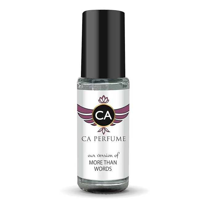 CA Perfume Impression of More Than Words Unisex Perfume Oil Amber Woody Scent Long Lasting Fragrance for Women and Men Travel Size Mini Perfume Sample TSA Ready Body Oil Roll-on 0.14 Fl Oz 4ml