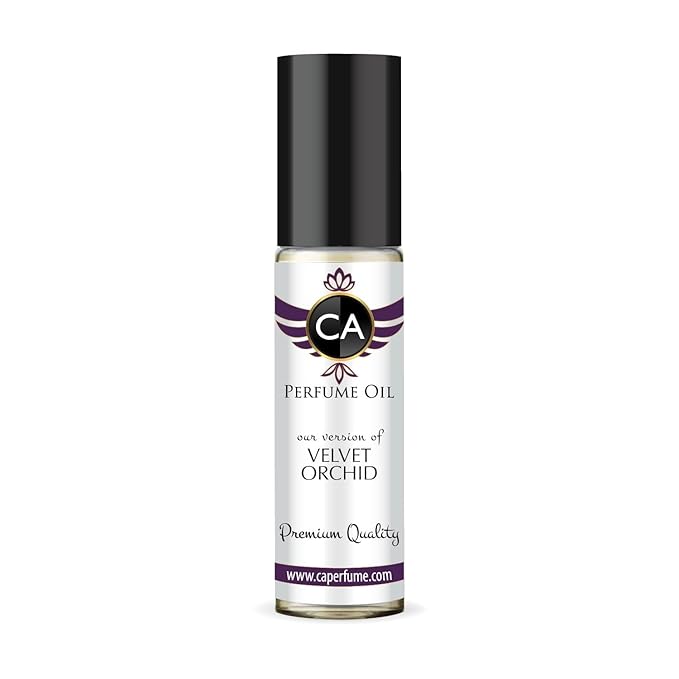 CA Perfume Impression of Velvet Orchid for Women Fragrance Oil Amber Floral Scent Long Lasting Perfumes for Women Travel Size TSA Ready Mini Parfum Body Oil Roll-on 0.33 Fl Oz 10ml