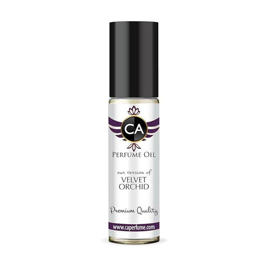 CA Perfume Impression of Velvet Orchid for Women Fragrance Oil Amber Floral Scent Long Lasting Perfumes for Women Travel Size TSA Ready Mini Parfum Body Oil Roll-on 0.33 Fl Oz 10ml