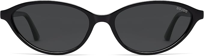SOJOS Trendy Polarized Oval Sunglasses for Women Retro Chic 90s Shades Lightweight Sunnies SJ2656