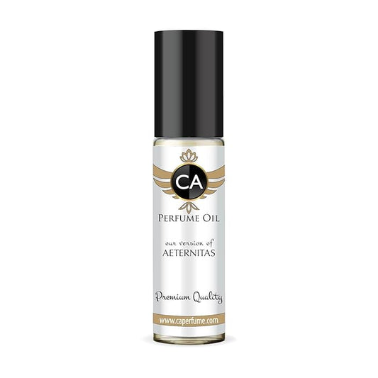CA Perfume Impression of Aeternitas Unisex Fragrance Oil Amber Vanilla Scent Long Lasting Perfumes for Women & Men Travel Size TSA Ready Mini Parfum Body Oil Roll-on 0.33 Fl Oz 10ml