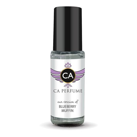 CA Perfume Originals Blueberry Muffin Unisex Fragrance Oil Gourmand Scent Long Lasting Perfumes for Women & Men Travel Size TSA Ready Mini Parfum Body Oil Roll-on 0.14 Fl Oz 4ml