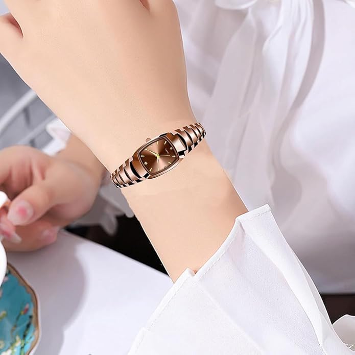 BESTKANG Watches for Women Small Square Face Ladies Watches Waterproof Tungsten Steel Dainty Dress Rectangle Exquisite Female Womens Bracelet Watch