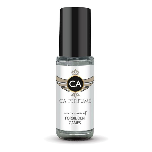 CA Perfume Impression of Forbidden Games for Women Fragrance Oil Floral Fruity Scent Long Lasting Perfumes for Women Travel Size TSA Ready Mini Parfum Body Oil Roll-on 0.14 Fl Oz 4ml