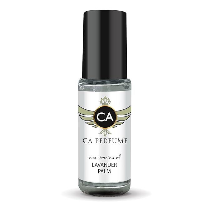 CA Perfume Impression of Lavander Palm Unisex Fragrance Oil Aromatic Scent Long Lasting Perfumes for Women & Men Travel Size TSA Ready Mini Parfum Body Oil Roll-on 0.14 Fl Oz 4ml