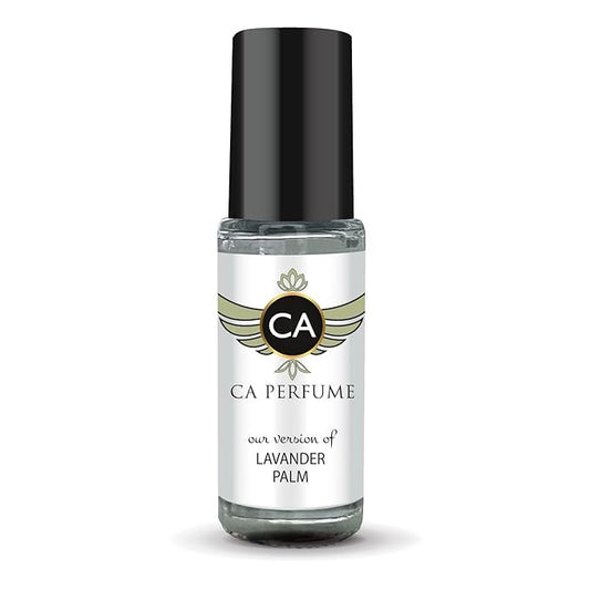CA Perfume Impression of Lavander Palm Unisex Fragrance Oil Aromatic Scent Long Lasting Perfumes for Women & Men Travel Size TSA Ready Mini Parfum Body Oil Roll-on 0.14 Fl Oz 4ml