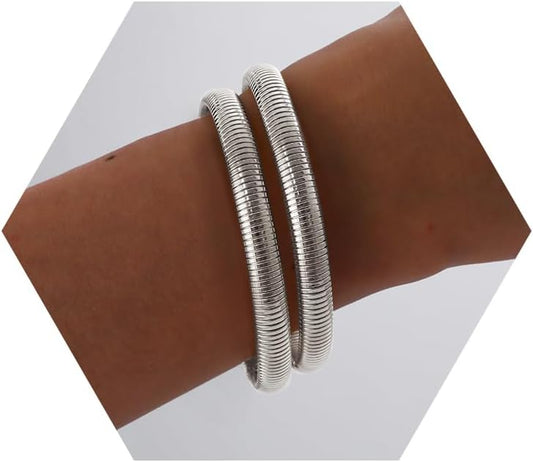 18K Gold Plated Bracelets for Women Gold Bangles for Women Chunky Bangle Bracelets for Women Bracelets Stack Tarnish Free Bangle Set of 3 for Women Accessories for Her Gifts