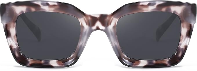 FEISEDY Classic Women Sunglasses Fashion Thick Square Sun Glasses Chunky Frame UV400 B2471