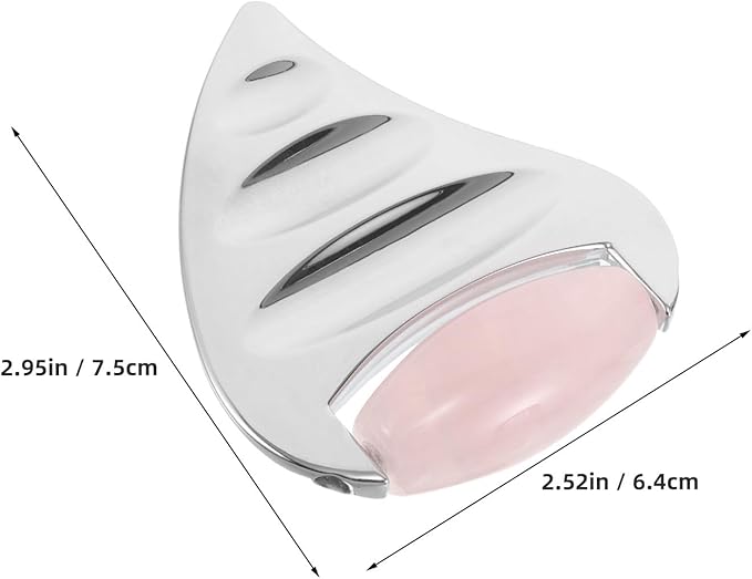 Face Gua Sha Massage Roller: Stainless Steel Facial Massager Scraping Board for Women Skincare - Facial Roller Gua Sha for Lifting/Shaping Spa/Home