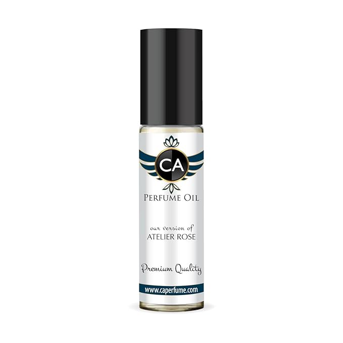 CA Perfume Impression of Atelier Rose Unisex Fragrance Oil Amber Floral Scent Long Lasting Perfumes for Women & Men Travel Size TSA Ready Mini Parfum Body Oil Roll-on 0.33 Fl Oz 10ml