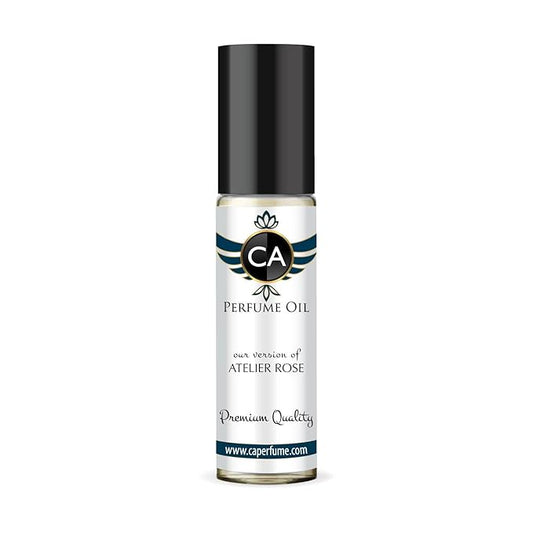 CA Perfume Impression of Atelier Rose Unisex Fragrance Oil Amber Floral Scent Long Lasting Perfumes for Women & Men Travel Size TSA Ready Mini Parfum Body Oil Roll-on 0.33 Fl Oz 10ml