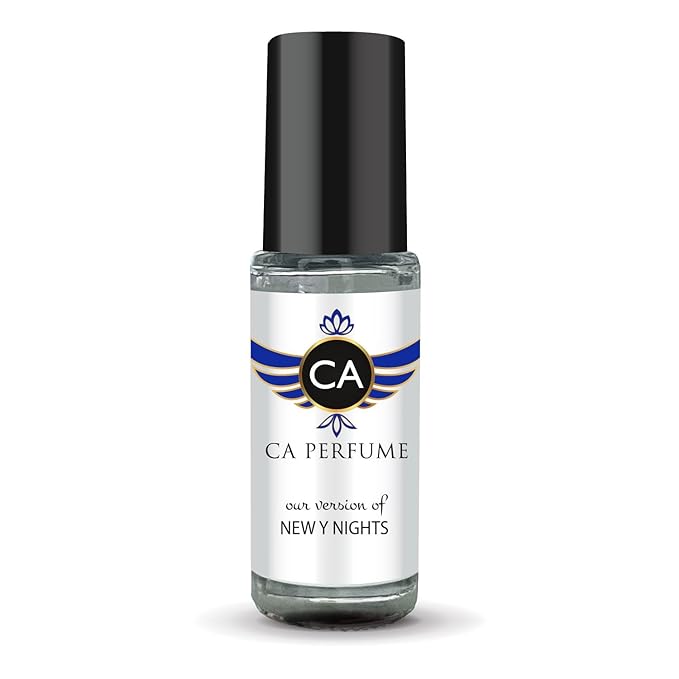 CA Perfume Impression of New Y Nights Unisex Fragrance Oil Amber Vanilla Scent Long Lasting Perfumes for Women & Men Travel Size TSA Ready Mini Parfum Body Oil Roll-on 0.14 Fl Oz 4ml