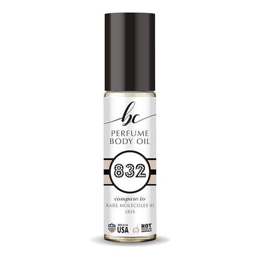 CA Perfume Impression of Rare Molecules Iris Unisex Fragrance Oil Woody Scent Long Lasting Perfumes for Women & Men Travel Size TSA Ready Mini Parfum Body Oil Roll-on 0.33 Fl Oz 10ml