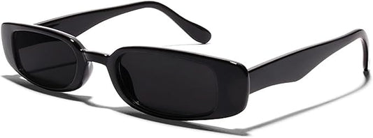 ShadyVEU Slim Classic Rectangular Sunglasses UV Protection 90’s Vintage Small Wide Retro Frame Fashion Shades
